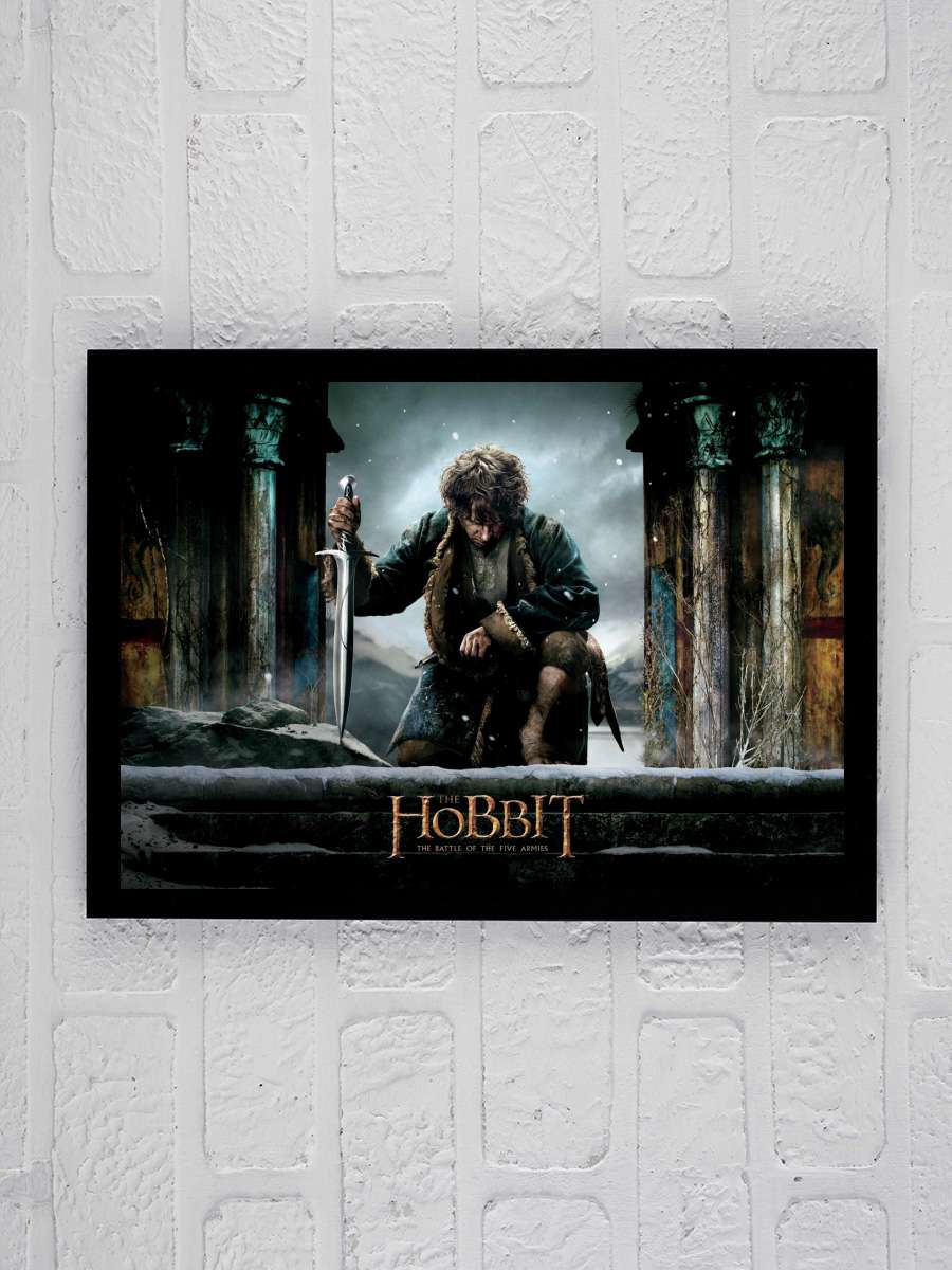 Hobbit - Bilbo Baggins Film Poster Tablo Siyah Çerçeveli Yüksek Kalite Film Duvar Tablo