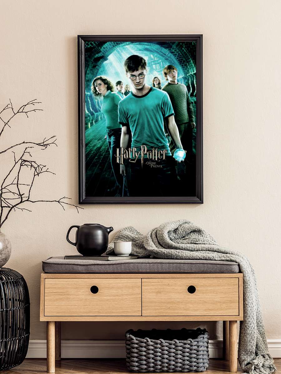 Harry Potter - Order of the… the Phoenix Film Poster Tablo Siyah Çerçeveli Yüksek Kalite Film Duvar Tablo