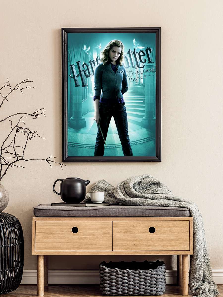 Harry Potter - Half-Blood Prince Film Poster Tablo Siyah Çerçeveli Yüksek Kalite Film Duvar Tablo