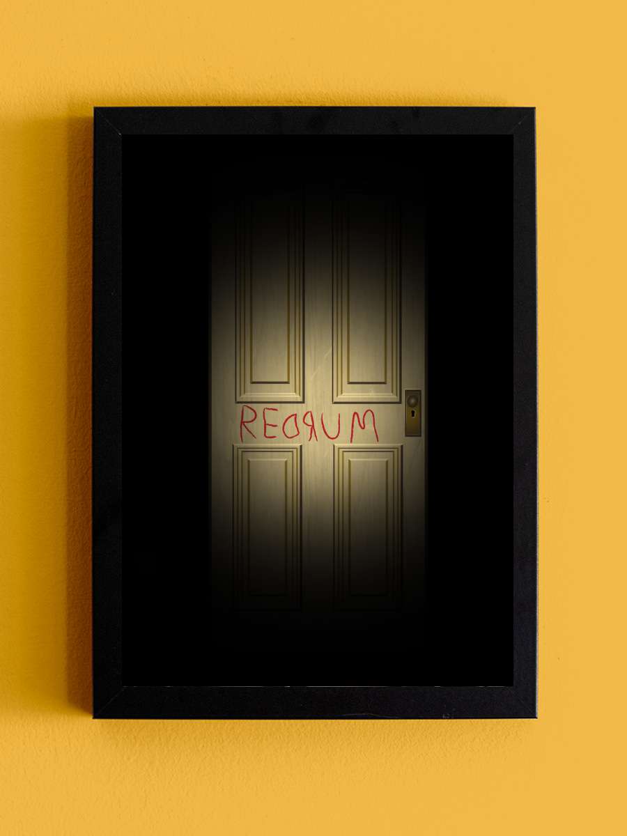 Redrum Film Poster Tablo Siyah Çerçeveli Yüksek Kalite Film Duvar Tablo