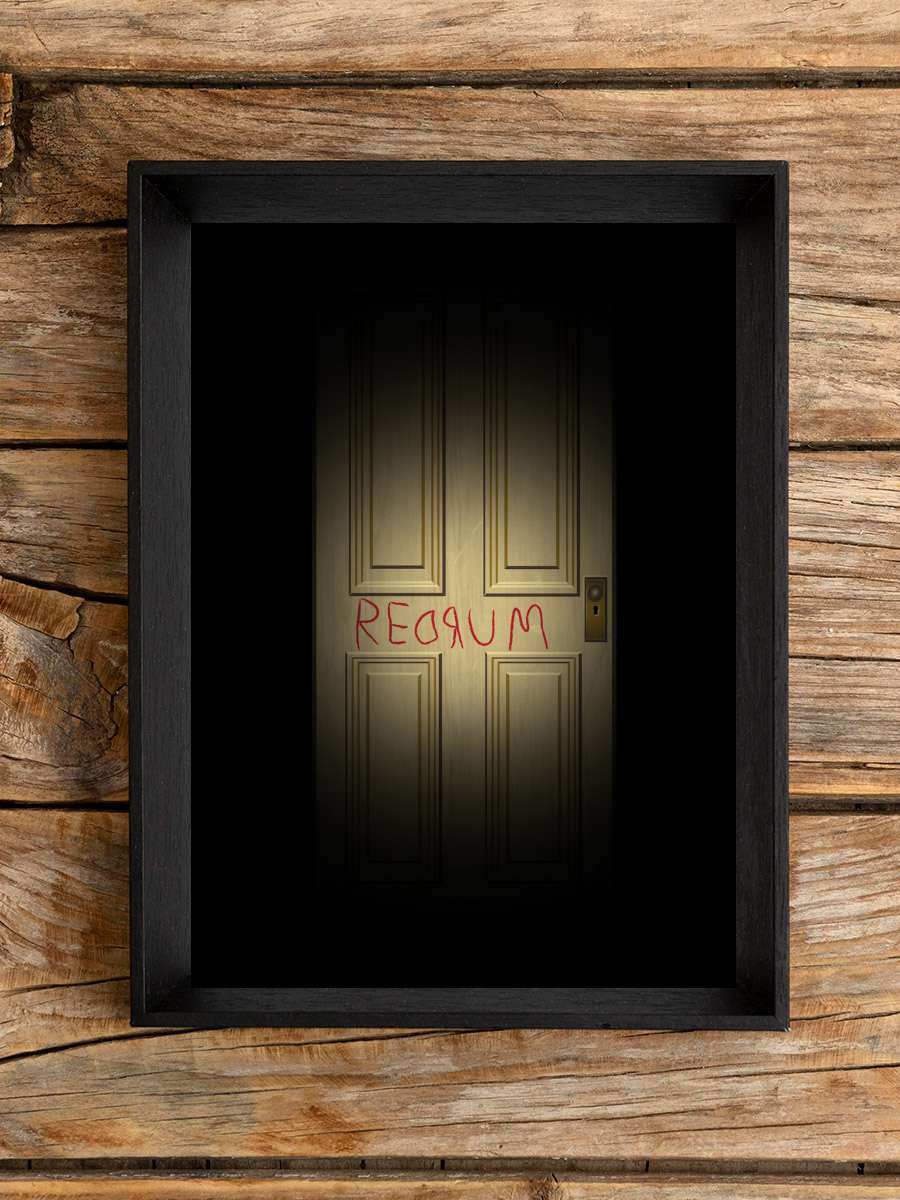 Redrum Film Poster Tablo Siyah Çerçeveli Yüksek Kalite Film Duvar Tablo