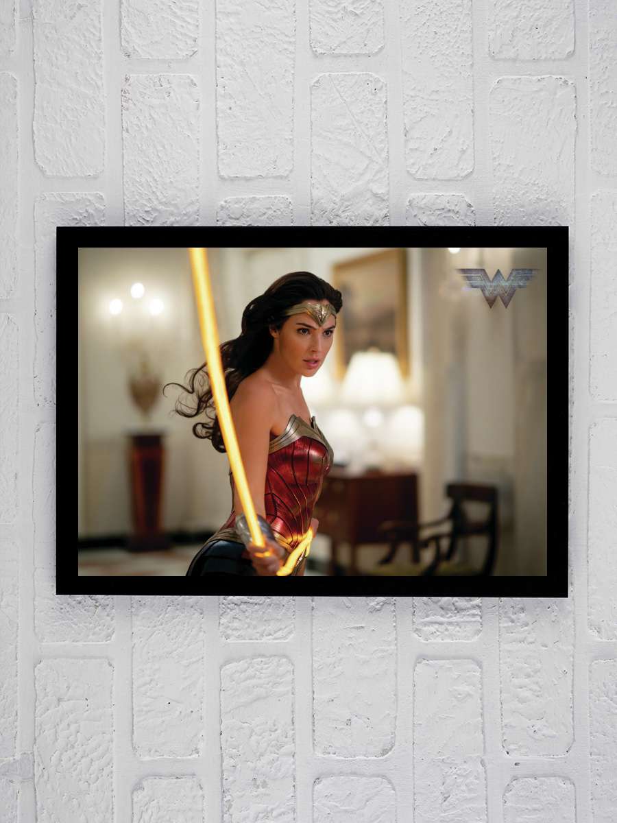 Wonder Woman - Diana Prince Film Poster Tablo Siyah Çerçeveli Yüksek Kalite Film Duvar Tablo