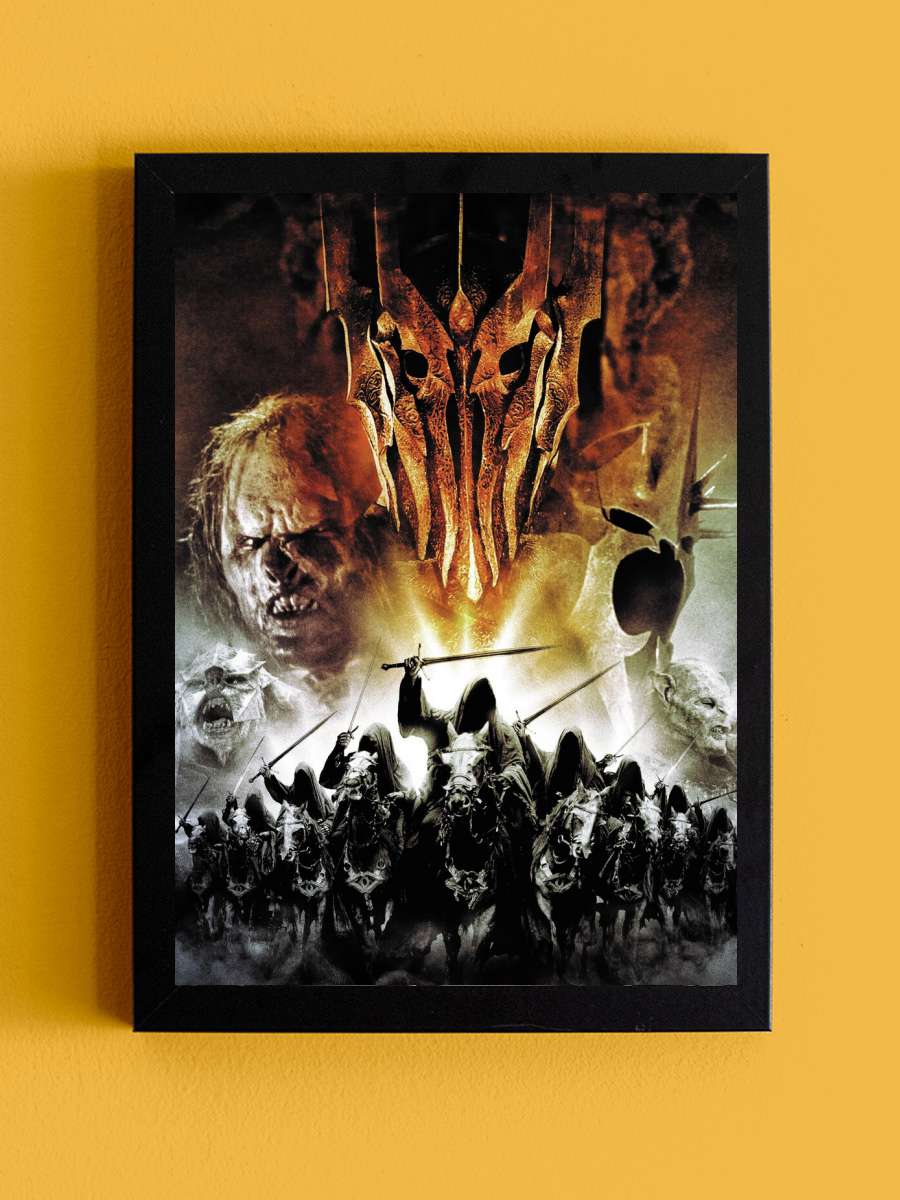 Lord of the Rings - Dark lord Film Poster Tablo Siyah Çerçeveli Yüksek Kalite Film Duvar Tablo