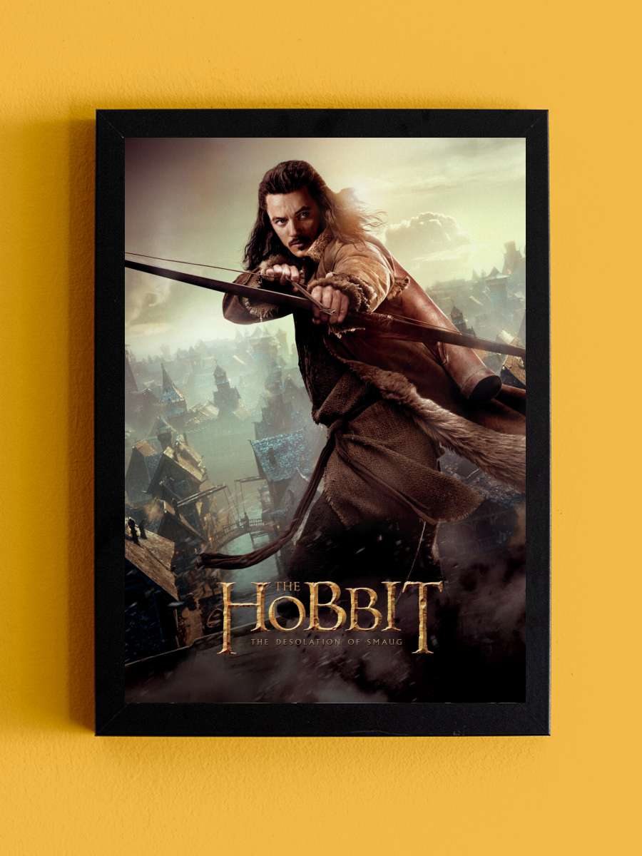 Hobbit - Bard Film Poster Tablo Siyah Çerçeveli Yüksek Kalite Film Duvar Tablo