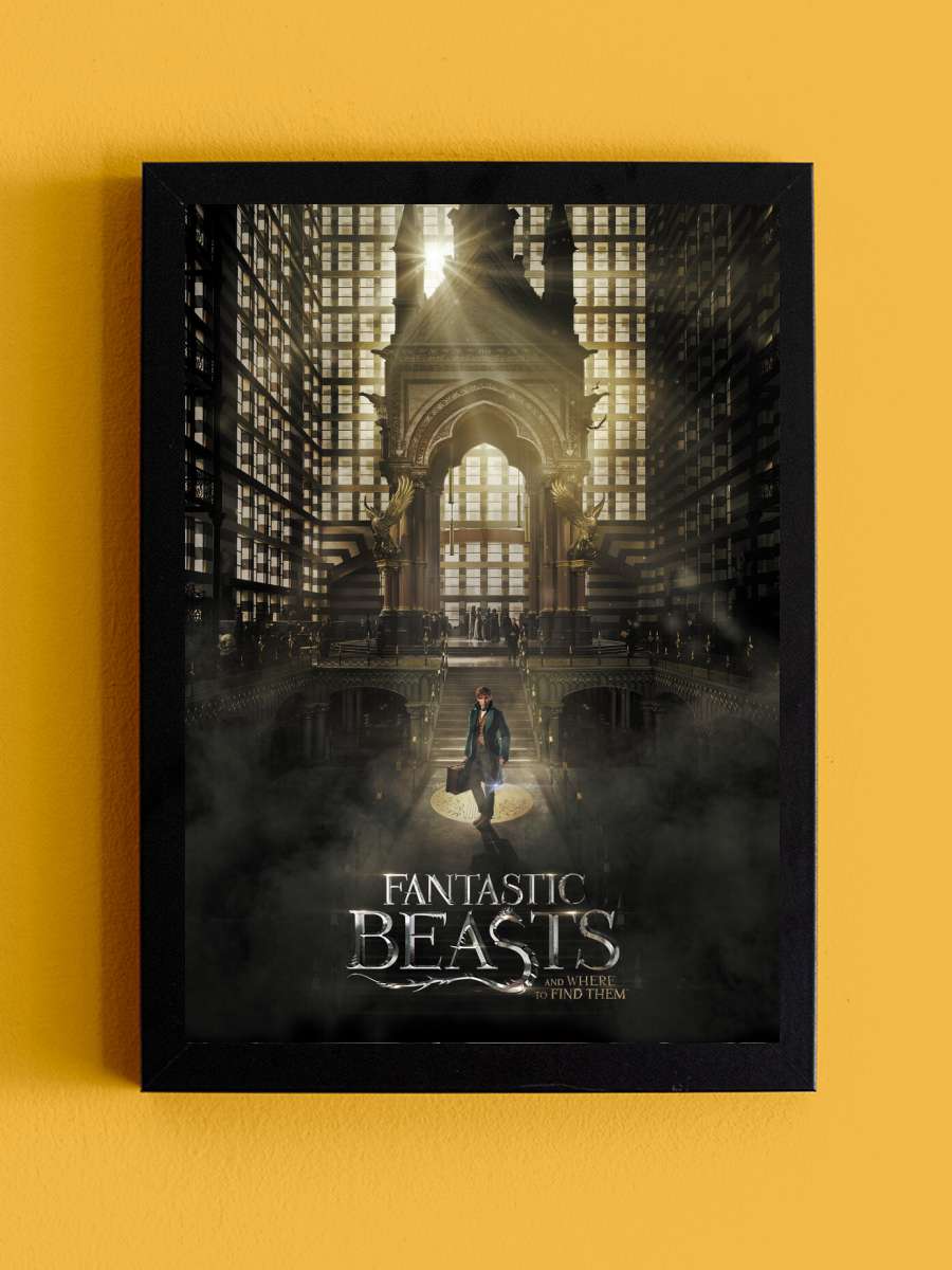 Fantastic Beasts - Where to… to find them Film Poster Tablo Siyah Çerçeveli Yüksek Kalite Film Duvar Tablo