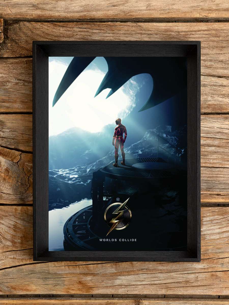 The Flash - Hero Film Poster Tablo Siyah Çerçeveli Yüksek Kalite Film Duvar Tablo