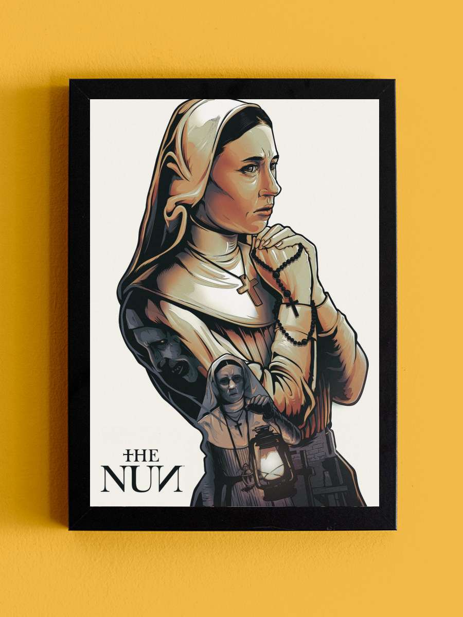 The Nun - Praying Film Poster Tablo Siyah Çerçeveli Yüksek Kalite Film Duvar Tablo