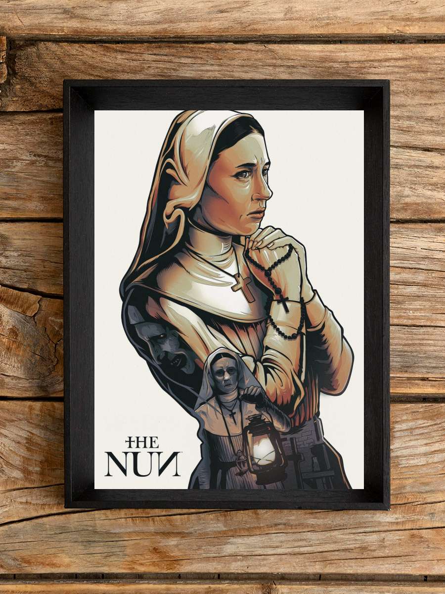 The Nun - Praying Film Poster Tablo Siyah Çerçeveli Yüksek Kalite Film Duvar Tablo