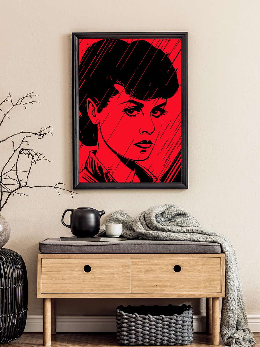 Rachael Blade Runner Film Poster Tablo Siyah Çerçeveli Yüksek Kalite Film Duvar Tablo