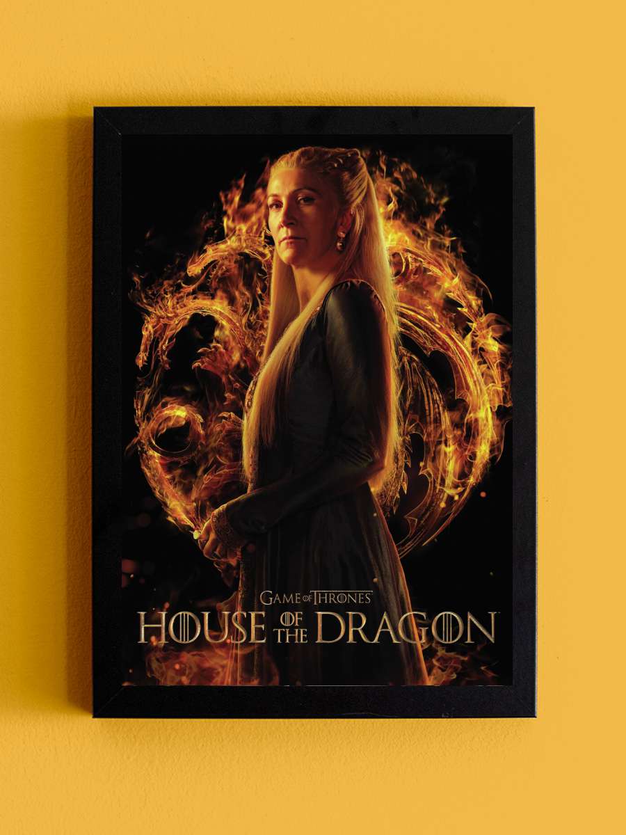 House of Dragon - Princess… Princess Rhaenys Velaryon Film Poster Tablo Siyah Çerçeveli Yüksek Kalite Film Duvar Tablo