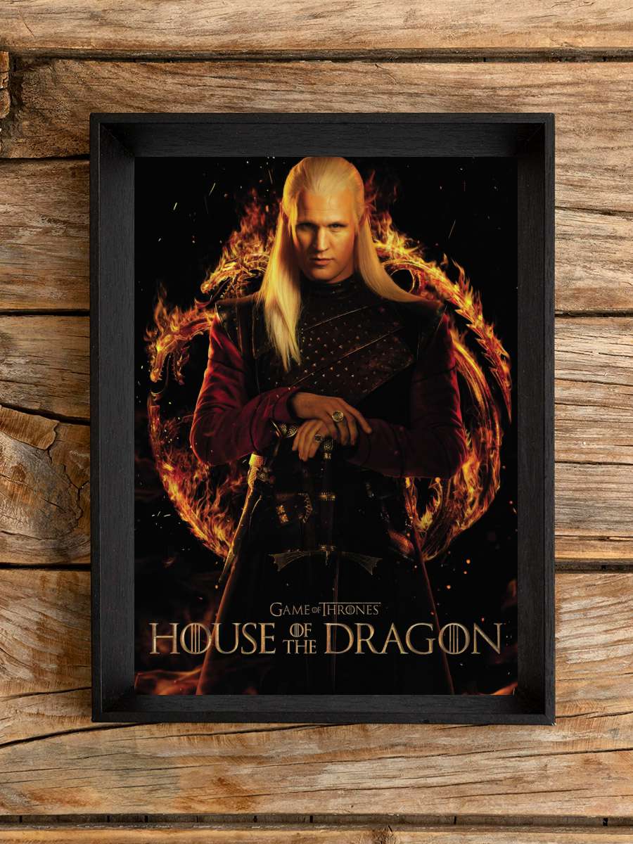 House of Dragon - Daemon… Daemon Targaryen Film Poster Tablo Siyah Çerçeveli Yüksek Kalite Film Duvar Tablo