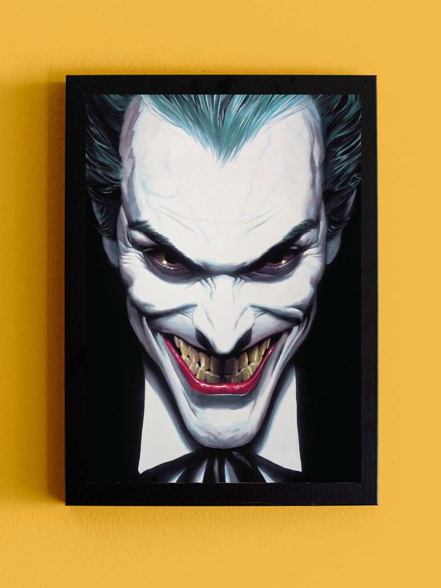 Joker's Smile Film Poster Tablo Siyah Çerçeveli Yüksek Kalite Film Duvar Tablo