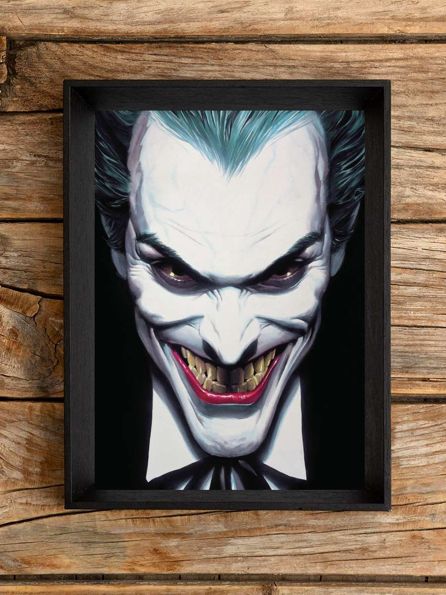 Joker's Smile Film Poster Tablo Siyah Çerçeveli Yüksek Kalite Film Duvar Tablo