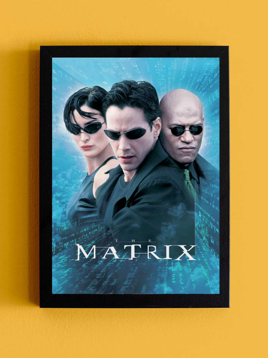 Matrix - Neo, Trinity and… and Morpheus Film Poster Tablo Siyah Çerçeveli Yüksek Kalite Film Duvar Tablo