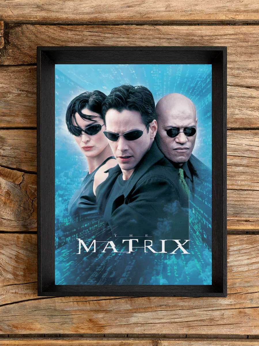 Matrix - Neo, Trinity and… and Morpheus Film Poster Tablo Siyah Çerçeveli Yüksek Kalite Film Duvar Tablo