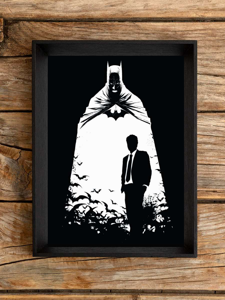 Batman - Secret Identity Film Poster Tablo Siyah Çerçeveli Yüksek Kalite Film Duvar Tablo