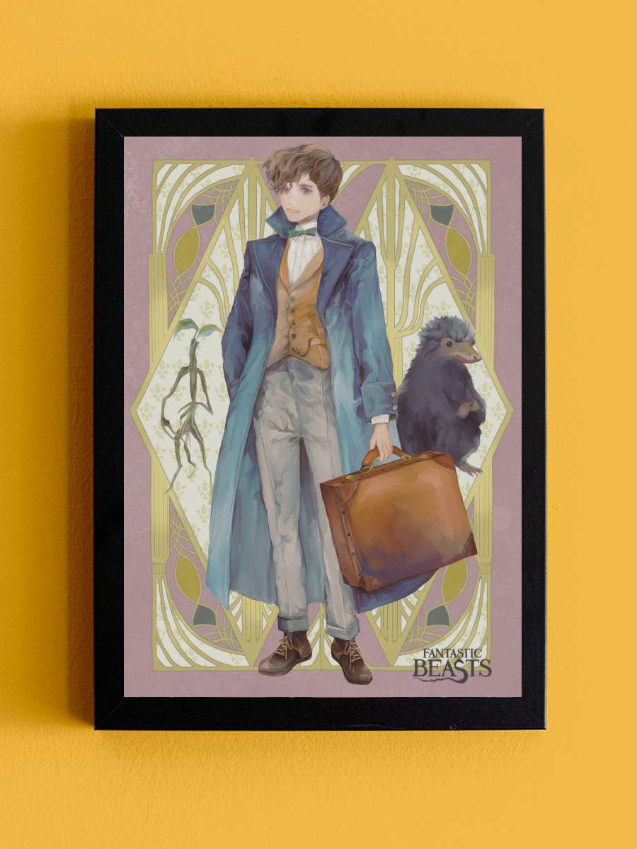 Fantastic Beasts - Newt Yume Film Poster Tablo Siyah Çerçeveli Yüksek Kalite Film Duvar Tablo