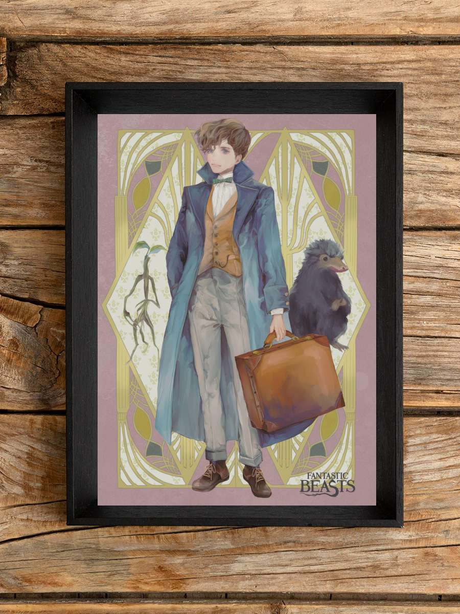 Fantastic Beasts - Newt Yume Film Poster Tablo Siyah Çerçeveli Yüksek Kalite Film Duvar Tablo