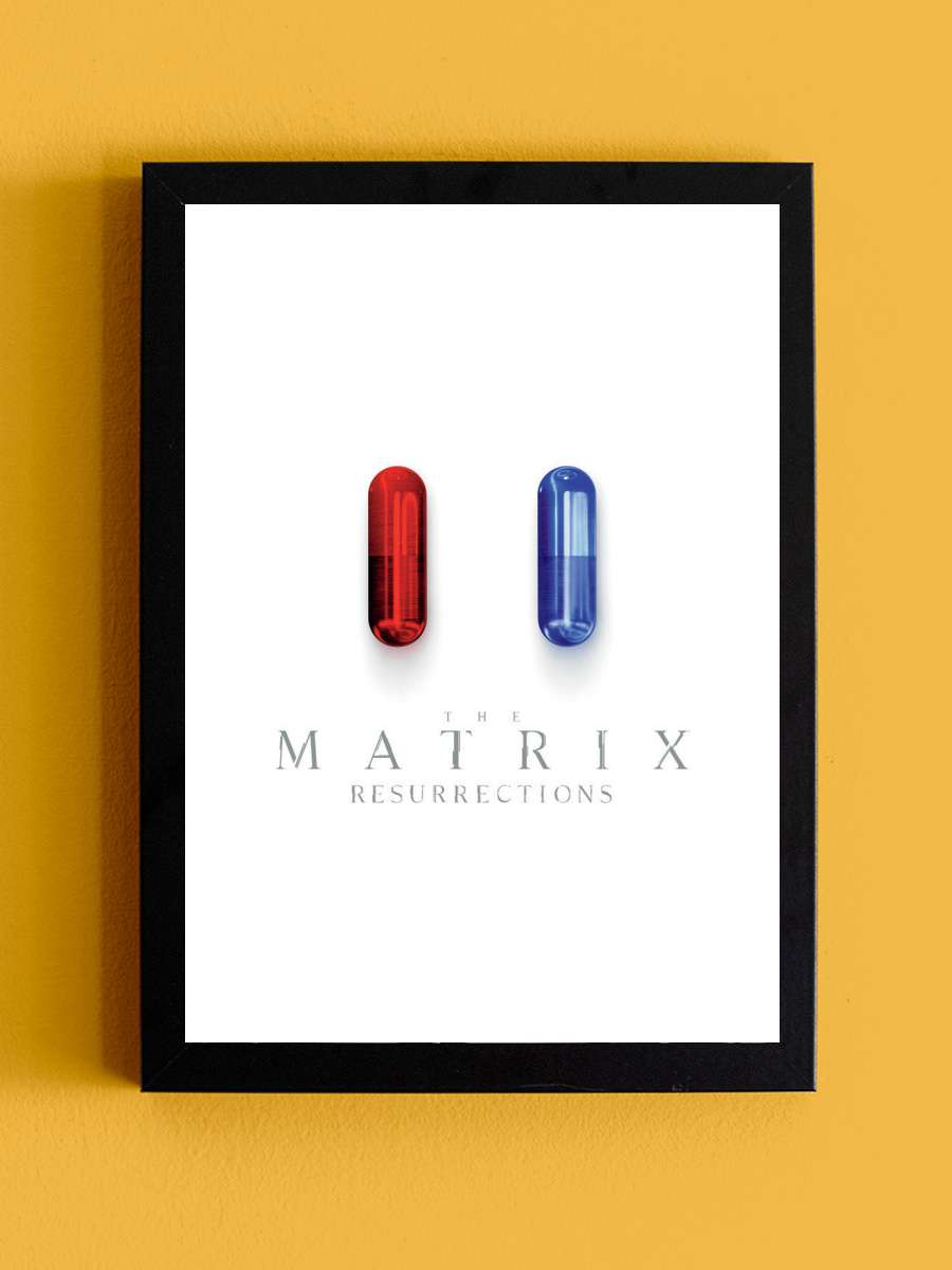 The Matrix Resurrections Film Poster Tablo Siyah Çerçeveli Yüksek Kalite Film Duvar Tablo