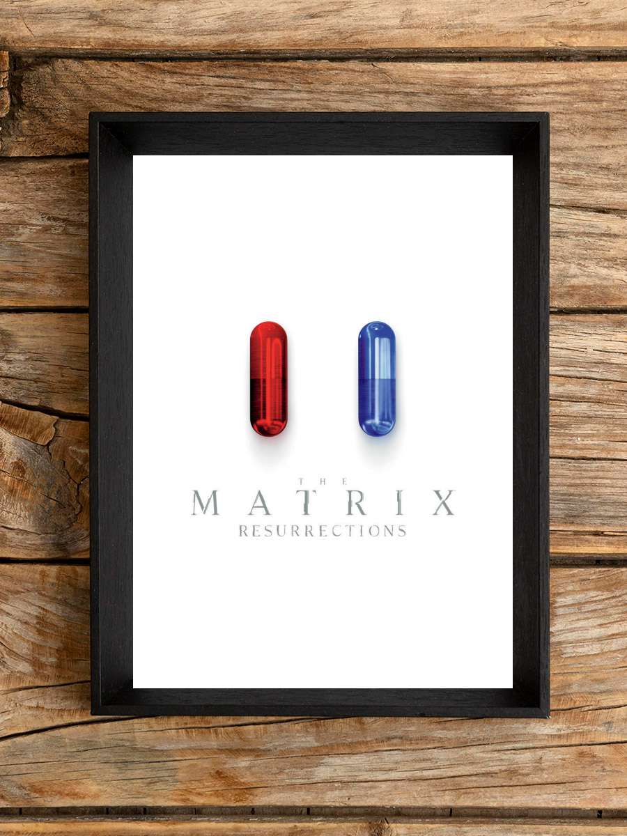 The Matrix Resurrections Film Poster Tablo Siyah Çerçeveli Yüksek Kalite Film Duvar Tablo