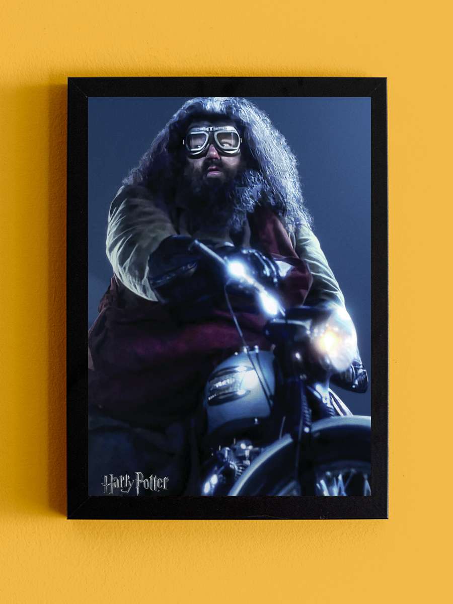 Harry Potter - Hagrid Film Poster Tablo Siyah Çerçeveli Yüksek Kalite Film Duvar Tablo