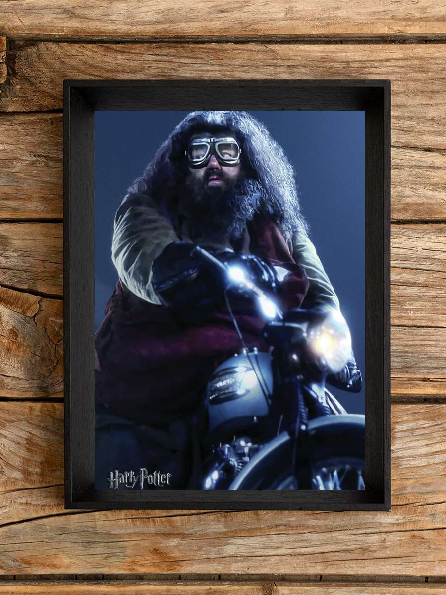 Harry Potter - Hagrid Film Poster Tablo Siyah Çerçeveli Yüksek Kalite Film Duvar Tablo