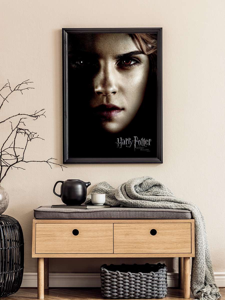 Harry Potter - Hermione Film Poster Tablo Siyah Çerçeveli Yüksek Kalite Film Duvar Tablo