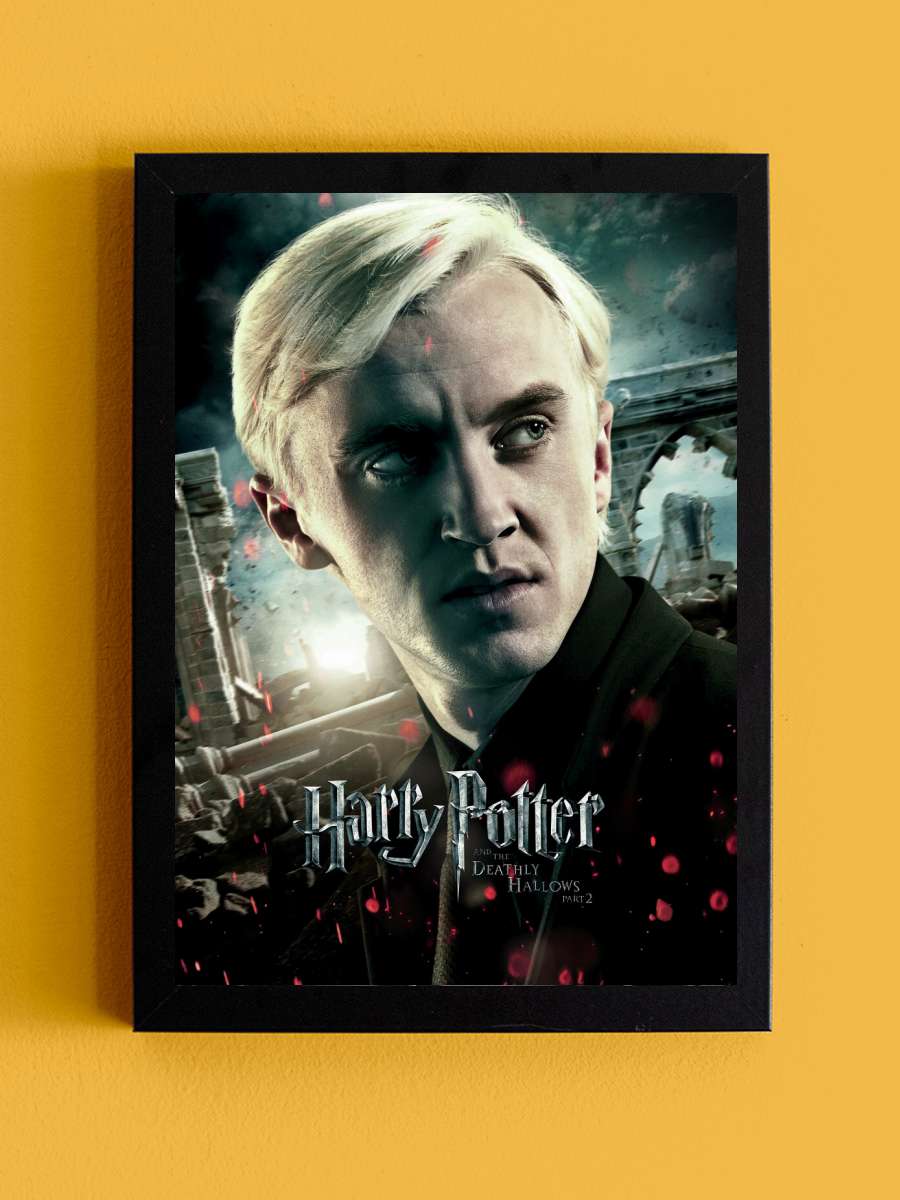 Harry Potter - Draco Film Poster Tablo Siyah Çerçeveli Yüksek Kalite Film Duvar Tablo