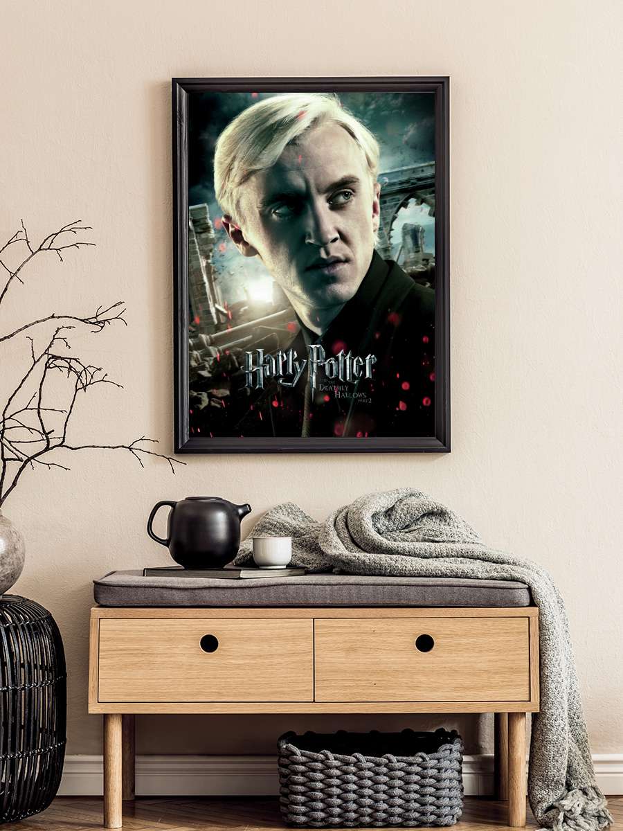 Harry Potter - Draco Film Poster Tablo Siyah Çerçeveli Yüksek Kalite Film Duvar Tablo