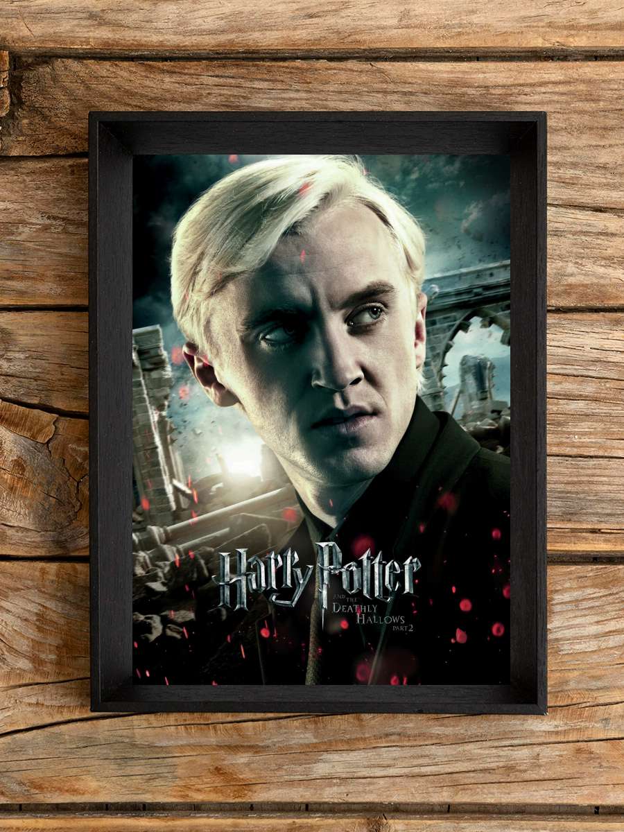 Harry Potter - Draco Film Poster Tablo Siyah Çerçeveli Yüksek Kalite Film Duvar Tablo