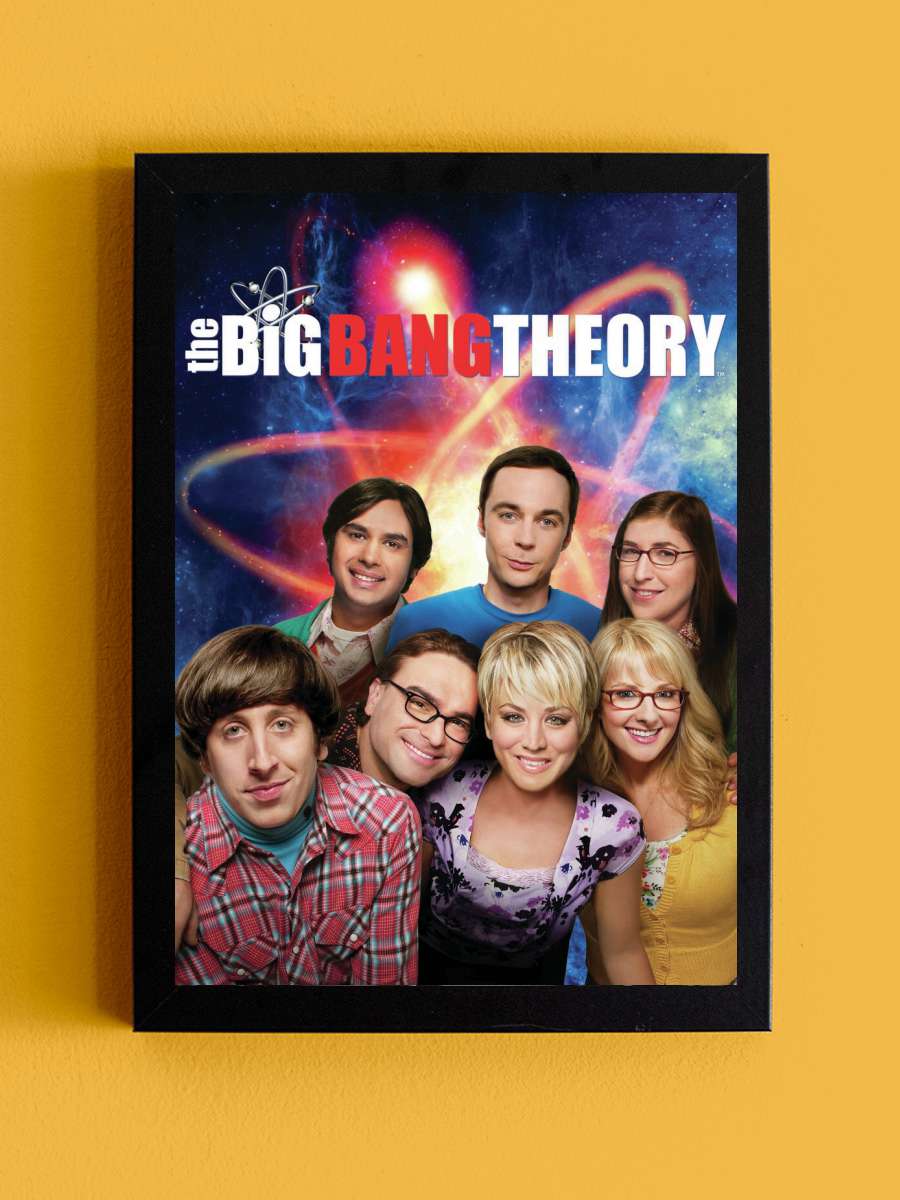 The Big Bang Theory - Team Film Poster Tablo Siyah Çerçeveli Yüksek Kalite Film Duvar Tablo