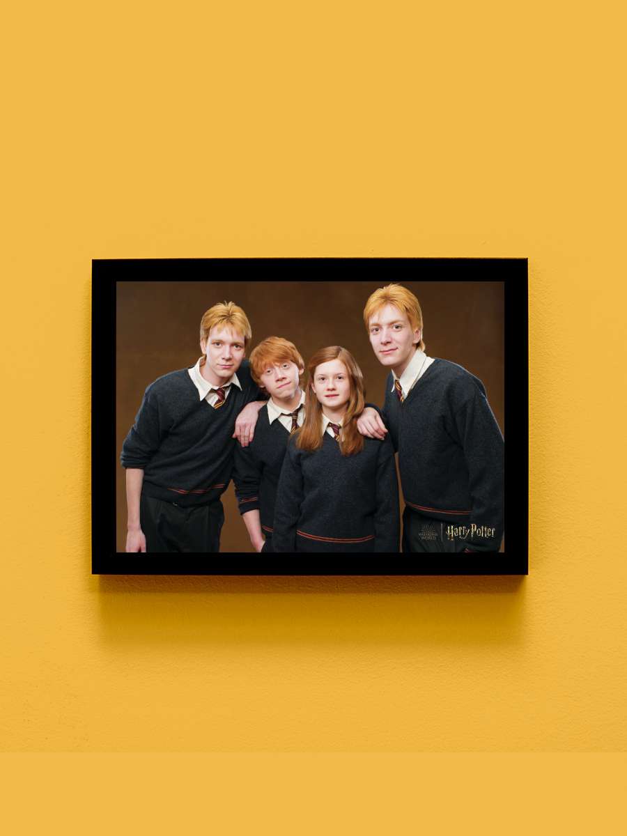 Harry Potter - Weasley family Film Poster Tablo Siyah Çerçeveli Yüksek Kalite Film Duvar Tablo