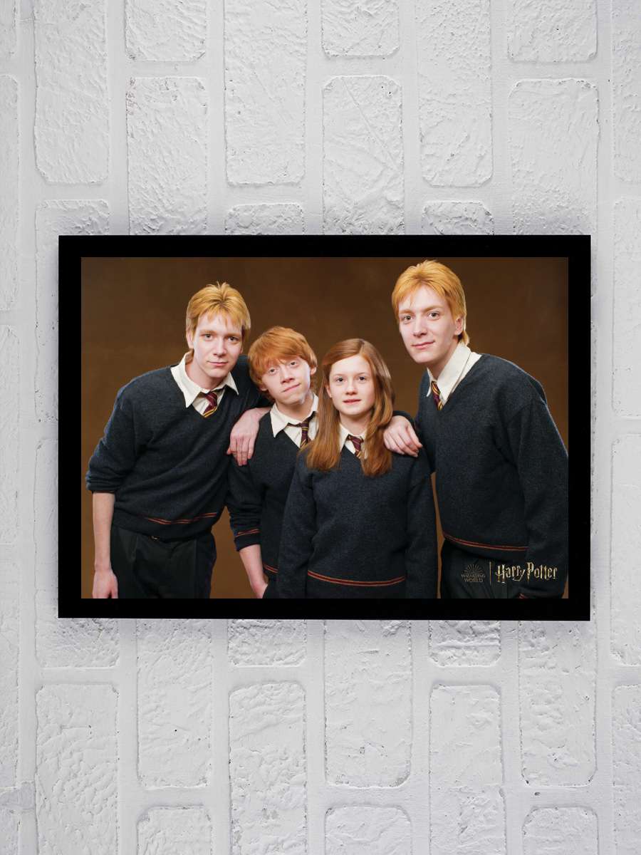 Harry Potter - Weasley family Film Poster Tablo Siyah Çerçeveli Yüksek Kalite Film Duvar Tablo