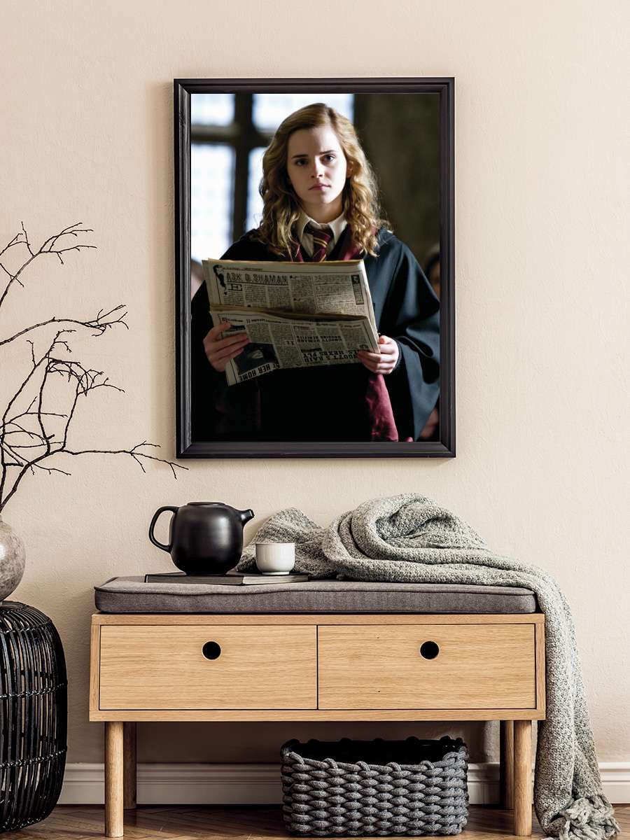 Harry Potter - Hermione Film Poster Tablo Siyah Çerçeveli Yüksek Kalite Film Duvar Tablo