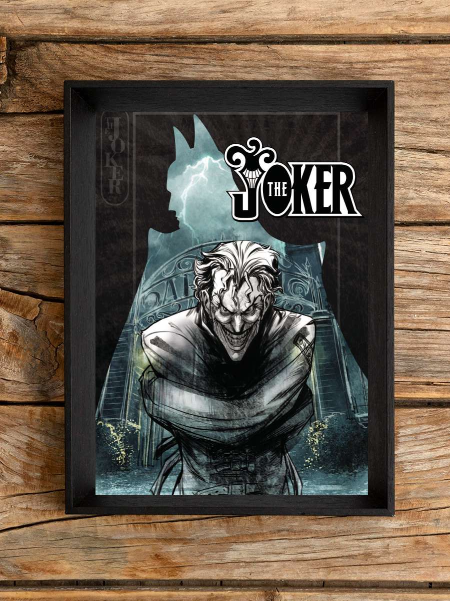 The Joker - Trapped Film Poster Tablo Siyah Çerçeveli Yüksek Kalite Film Duvar Tablo