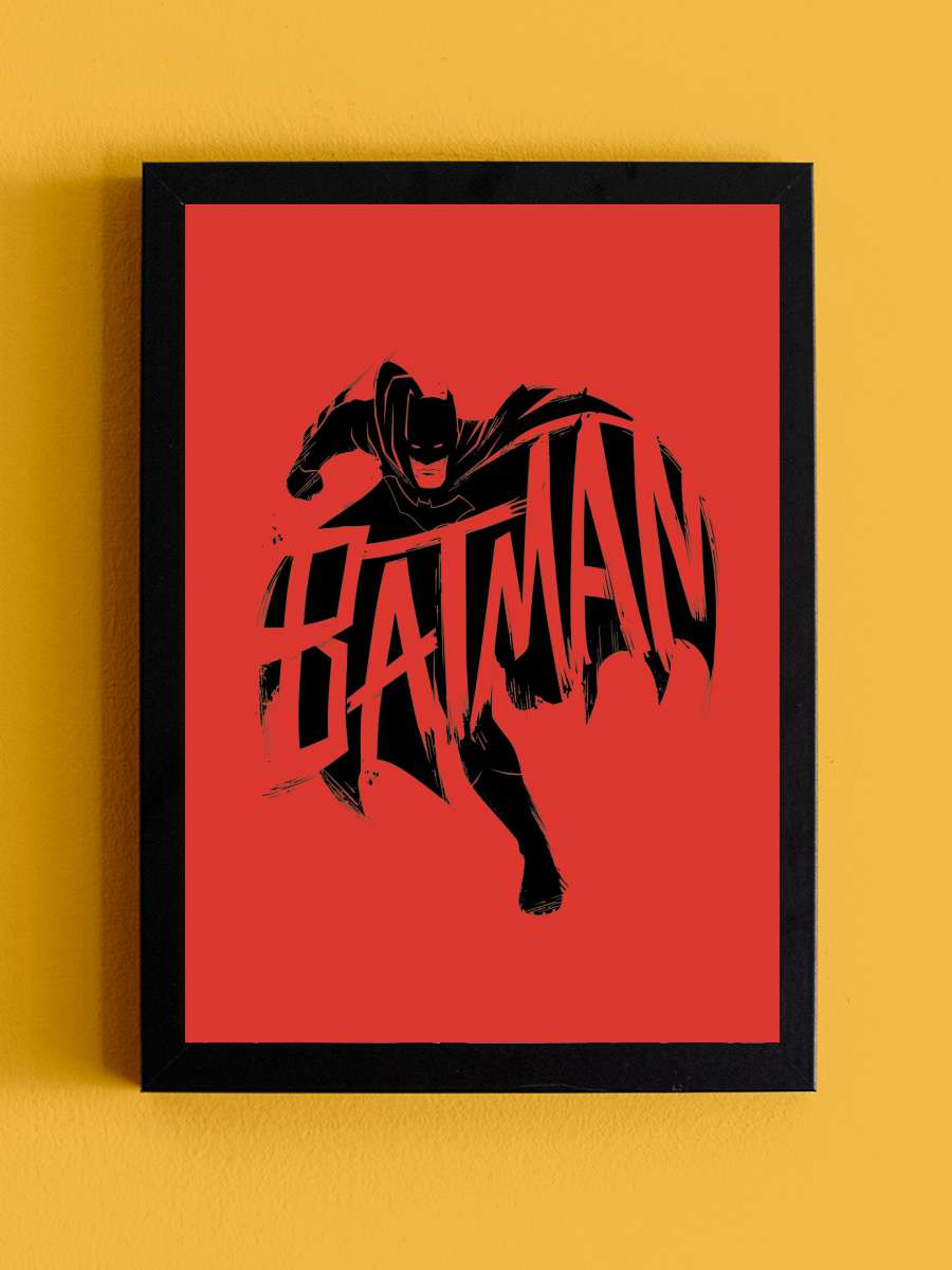 Batman - Action Film Poster Tablo Siyah Çerçeveli Yüksek Kalite Film Duvar Tablo