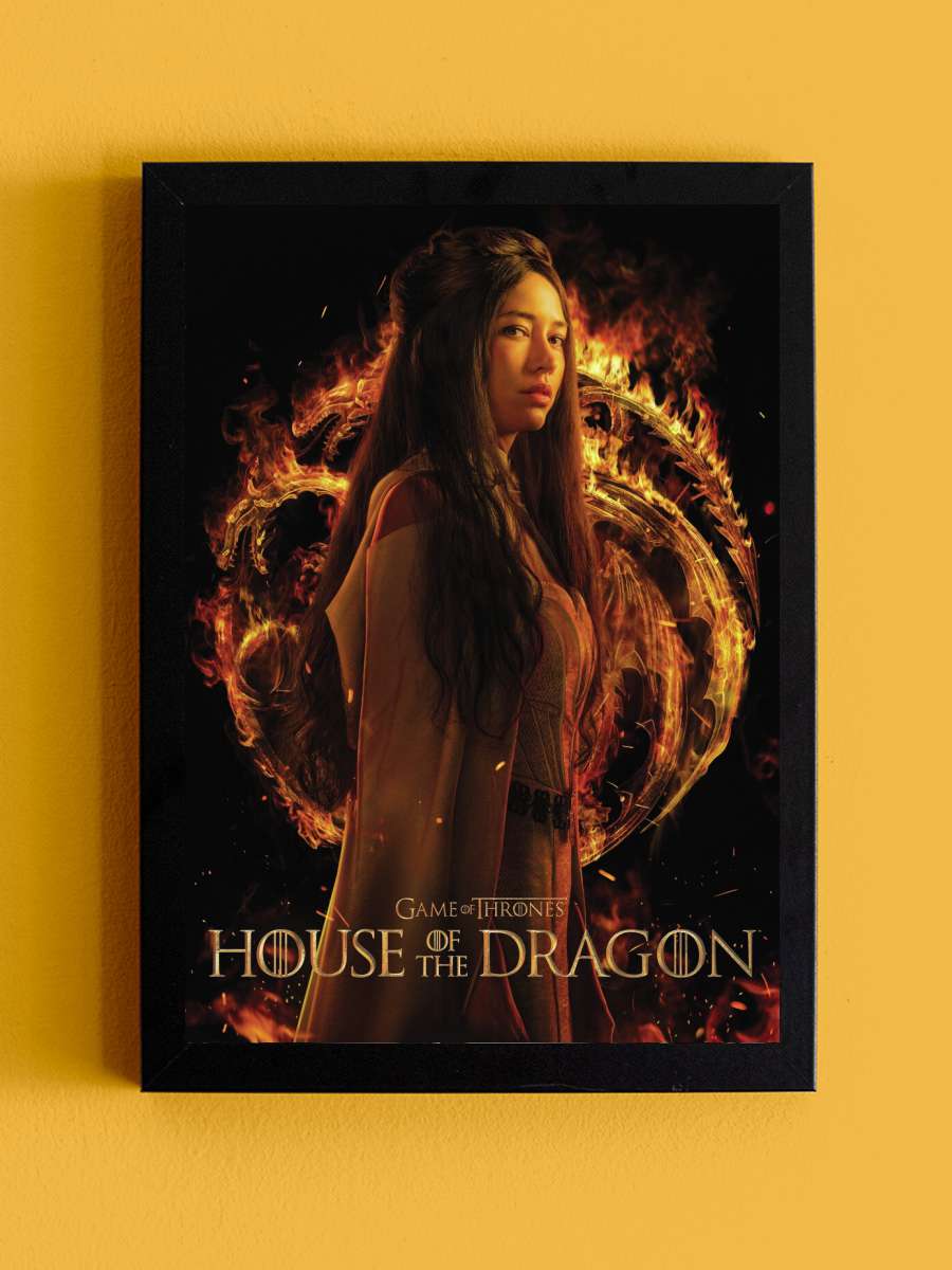 House of Dragon - Mysaria Film Poster Tablo Siyah Çerçeveli Yüksek Kalite Film Duvar Tablo