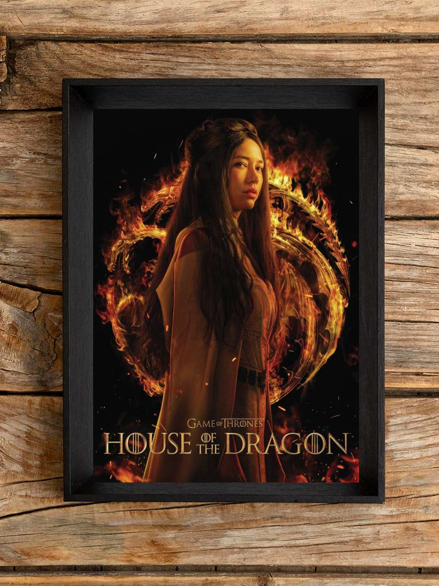 House of Dragon - Mysaria Film Poster Tablo Siyah Çerçeveli Yüksek Kalite Film Duvar Tablo