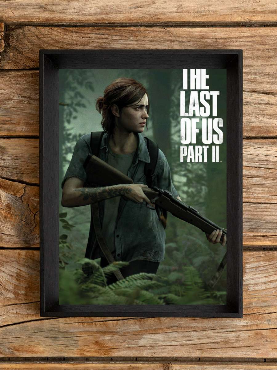 The Last of Us 2 - Ellie Film Poster Tablo Siyah Çerçeveli Yüksek Kalite Film Duvar Tablo