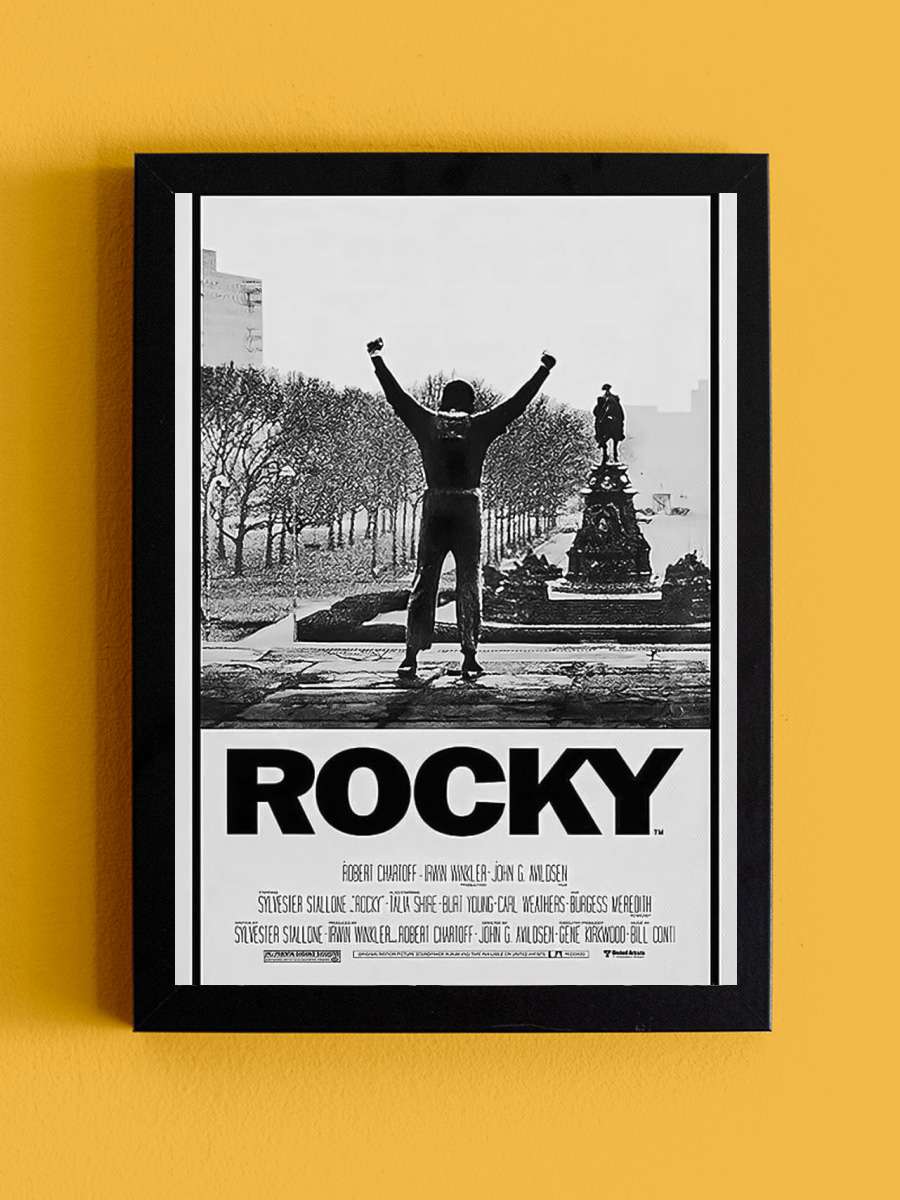 Rocky Balboa - Film Film Poster Tablo Siyah Çerçeveli Yüksek Kalite Film Duvar Tablo