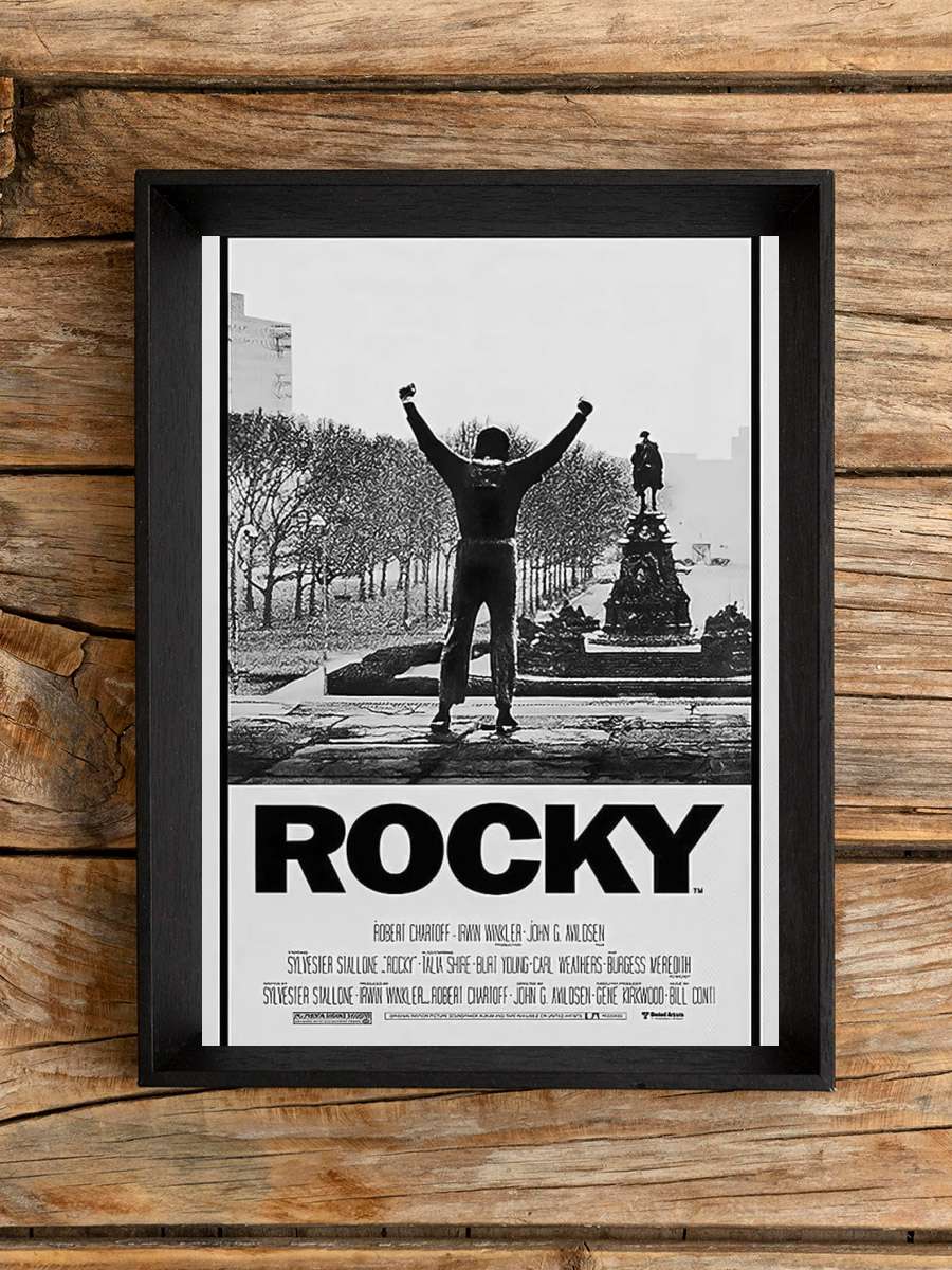 Rocky Balboa - Film Film Poster Tablo Siyah Çerçeveli Yüksek Kalite Film Duvar Tablo