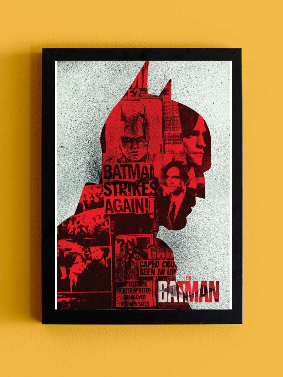 The Batman 2022 Film Poster Tablo Siyah Çerçeveli Yüksek Kalite Film Duvar Tablo