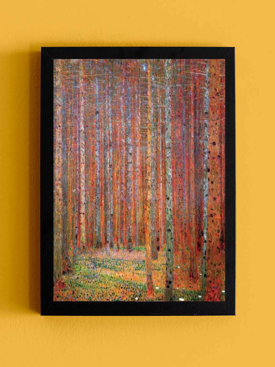 Fir forest Sanatsal Modern Tablo Siyah Çerçeveli Poster Modern Duvar Tablo