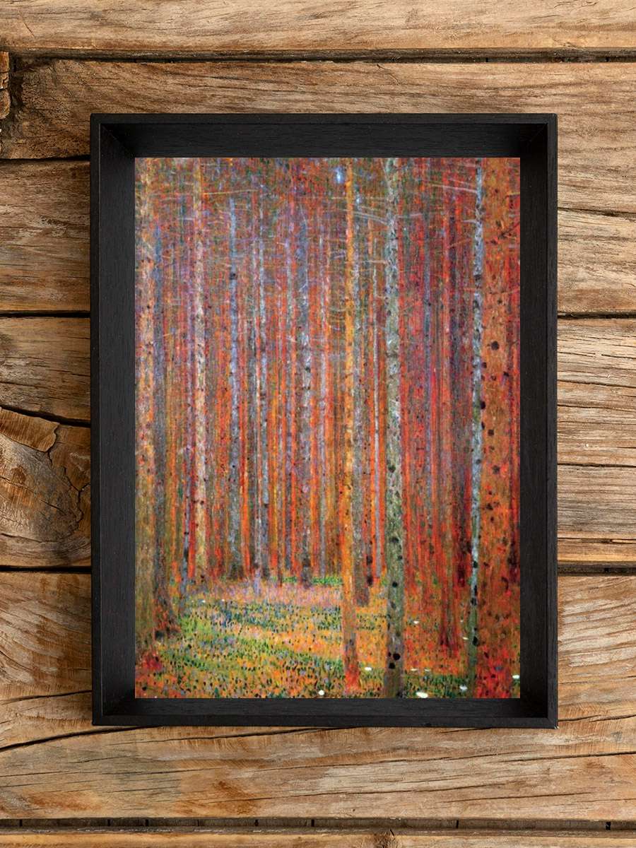 Fir forest Sanatsal Modern Tablo Siyah Çerçeveli Poster Modern Duvar Tablo