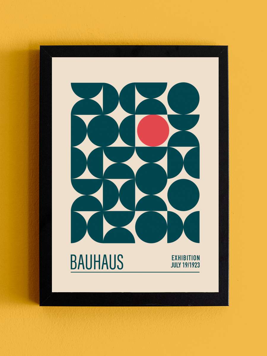 Emel Tunaboylu - Bauhaus… Bauhaus Exhibition No. 3 Sanatsal Modern Tablo Siyah Çerçeveli Poster Modern Duvar Tablo