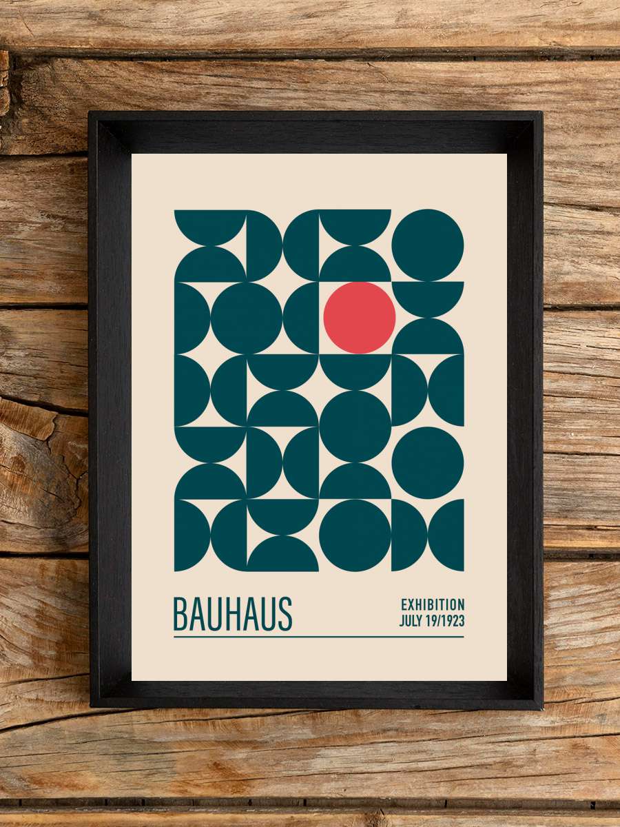 Emel Tunaboylu - Bauhaus… Bauhaus Exhibition No. 3 Sanatsal Modern Tablo Siyah Çerçeveli Poster Modern Duvar Tablo