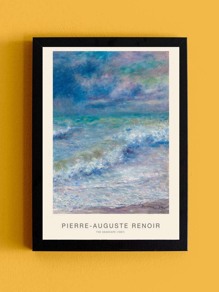 The Seascape (Vintage Ocean /… / Seaside Painting) -… Sanatsal Modern Tablo Siyah Çerçeveli Poster Modern Duvar Tablo