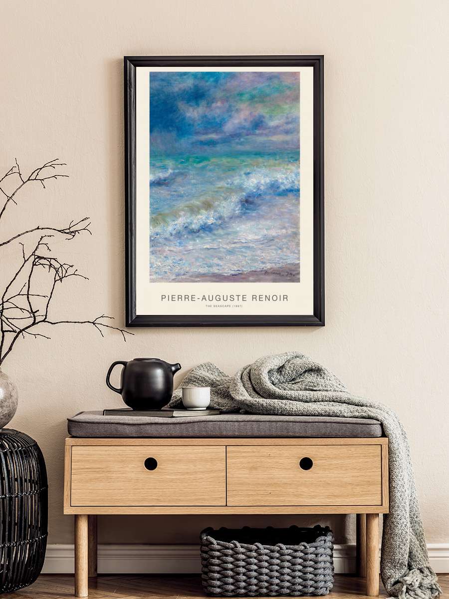 The Seascape (Vintage Ocean /… / Seaside Painting) -… Sanatsal Modern Tablo Siyah Çerçeveli Poster Modern Duvar Tablo