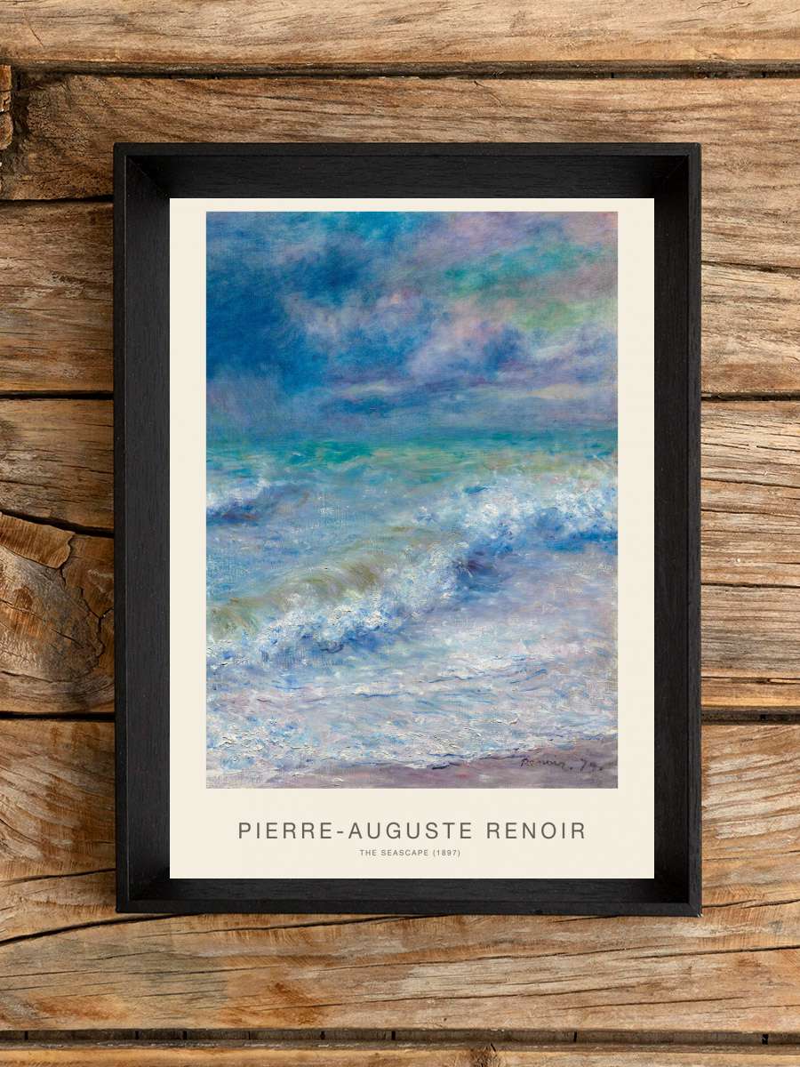 The Seascape (Vintage Ocean /… / Seaside Painting) -… Sanatsal Modern Tablo Siyah Çerçeveli Poster Modern Duvar Tablo