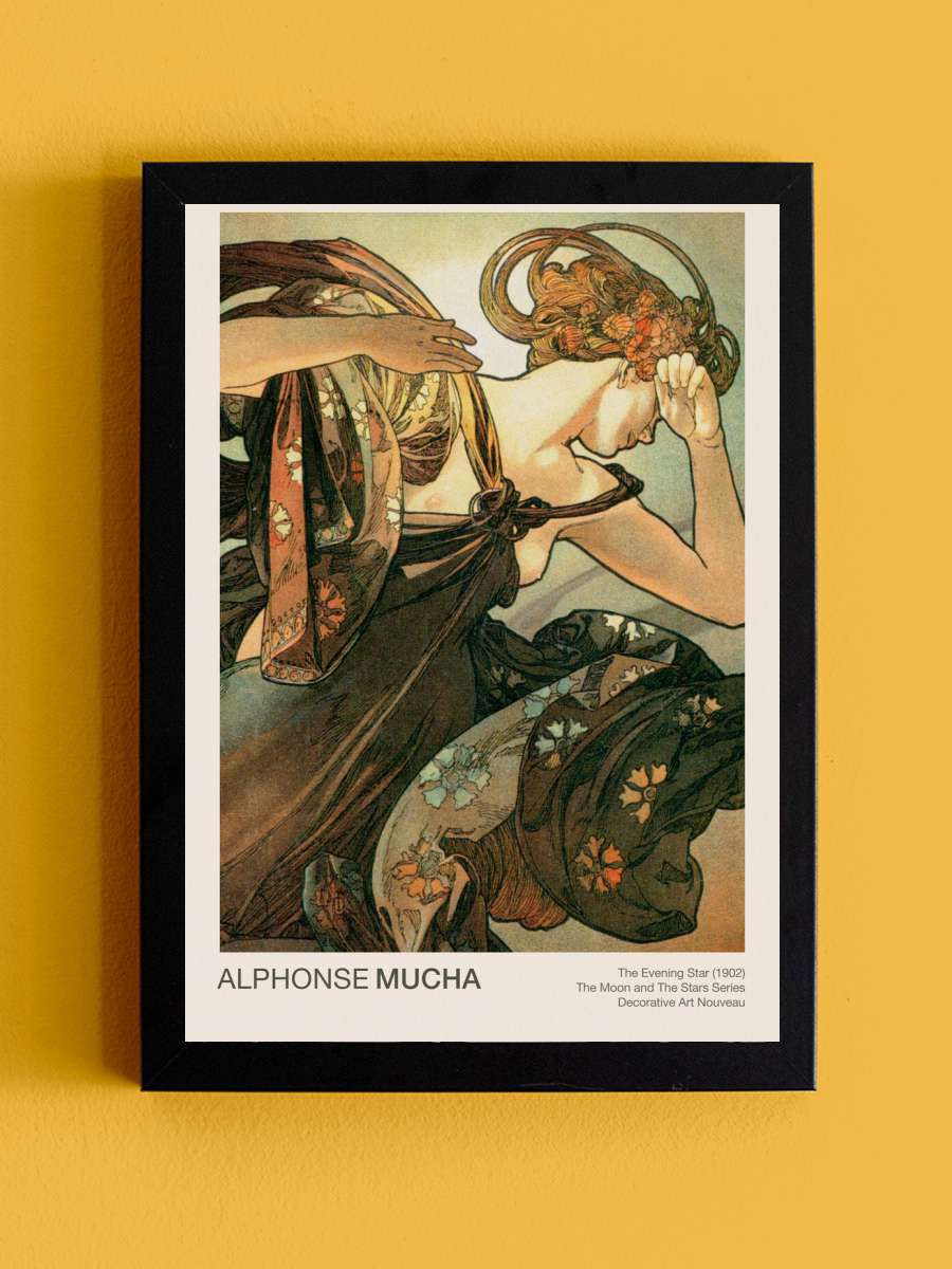 The Evening Star (Celestial Art… Art Nouveau / Beautiful… Sanatsal Modern Tablo Siyah Çerçeveli Poster Modern Duvar Tablo